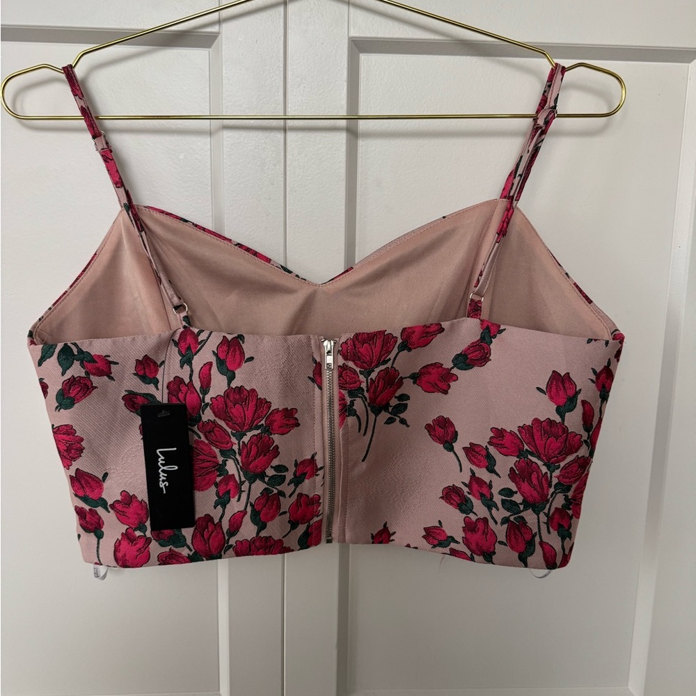 Lulu's Blush Pink Floral Top (NWT) - Picture 3 of 4